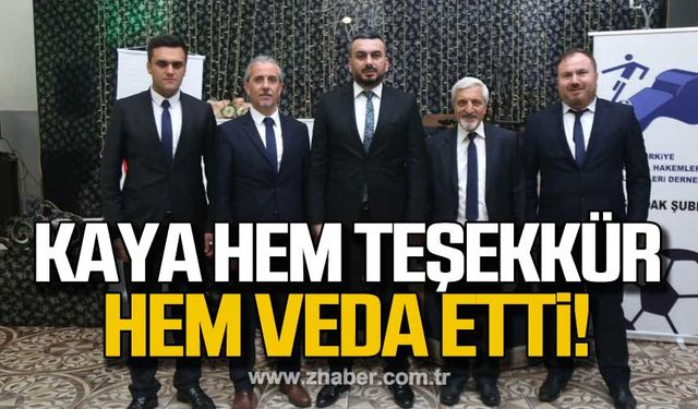 Kaya, hem teşekkür hem de veda etti!