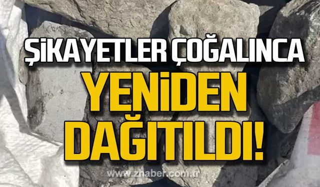 Zonguldak'ta şikayetler üzerine yeniden kömür dağıtıldı!