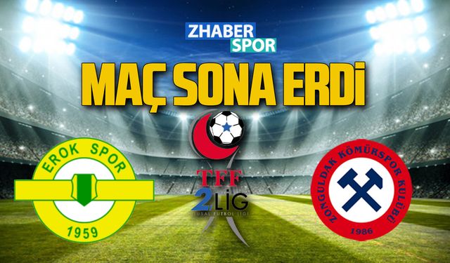 Esenler Erokspor-Zonguldak Kömürspor maçı sona erdi