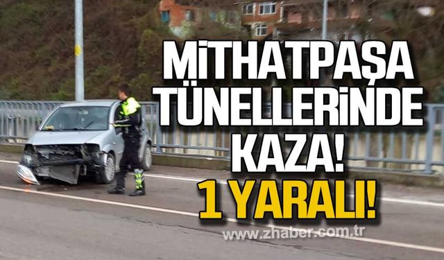 Mithatpaşa tünelleri mevkiinde kaza! 1 yaralı!