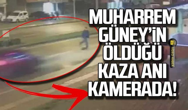 Muharrem Güney'in öldüğü kaza anı kamerada!