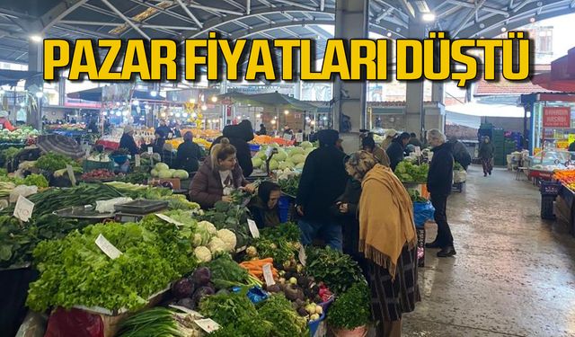 Zonguldak'ta pazar fiyatları düştü!