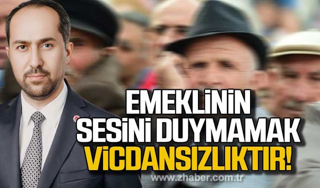 "Emeklinin sesini duymamak vicdansızlıktır"