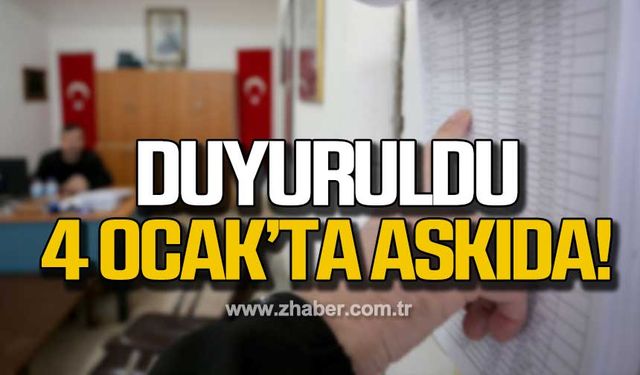 Seçmen listeleri 4 Ocak'ta askıda!