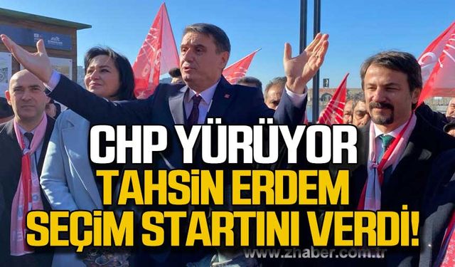 CHP yürüyor! Tahsin Erdem seçim startını verdi!