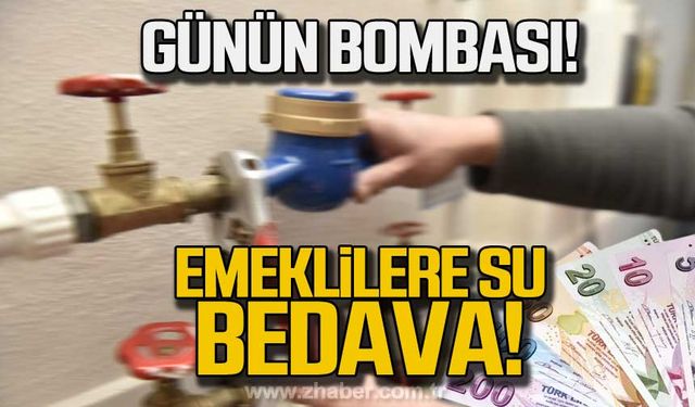 Karabük'te emeklilere su bedava!