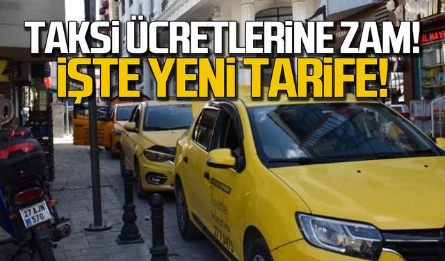 Zonguldak'ta taksi ücretlerine zam! İşte yeni tarife!