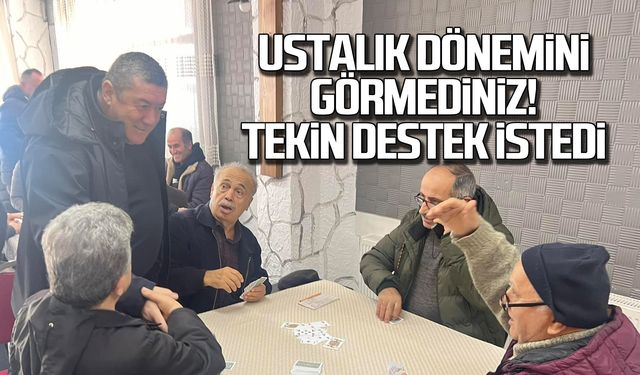 "Ustalık dönemini görmediniz!" Nuri Tekin destek istedi