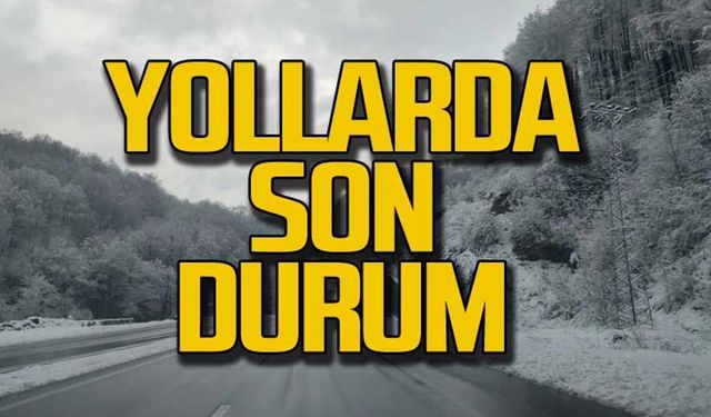 Zonguldak Valiliği açıkladı! Yollarda son durum!