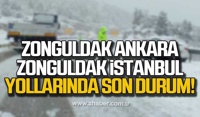 Zonguldak Ankara ve Zonguldak İstanbul yollarında durum ne?