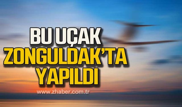 Zonguldak'ta yapılan ilk uçak!