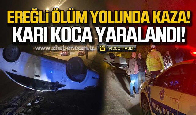 Zonguldak Ereğli yolunda kaza! Bu araçtan sağ çıktılar!