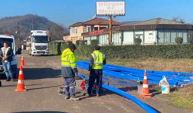 Bartın'da içme suyu hattına yeni borular