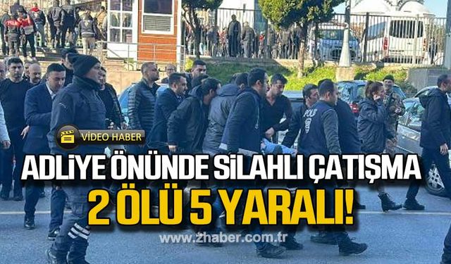 Çağlayan Adliyesi önünde silahlı çatışma! 2 ölü 5 yaralı!