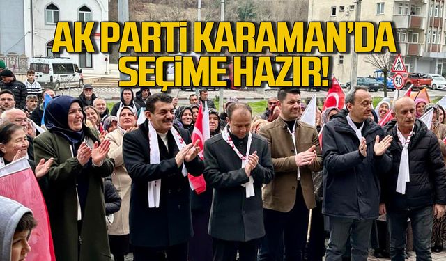 Ak Parti Karaman seçim ofisi dualarla açıldı.