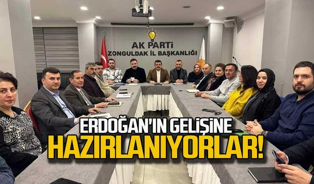 Erdoğan'ın gelişine hazırlanıyorlar