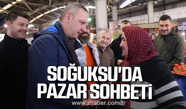 Başkan Selim Alan Soğuksu pazarında esnaf ziyaretinde!