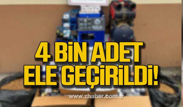 Kdz. Ereğli'de operasyonda 4 bin adet makaron ele geçirildi!