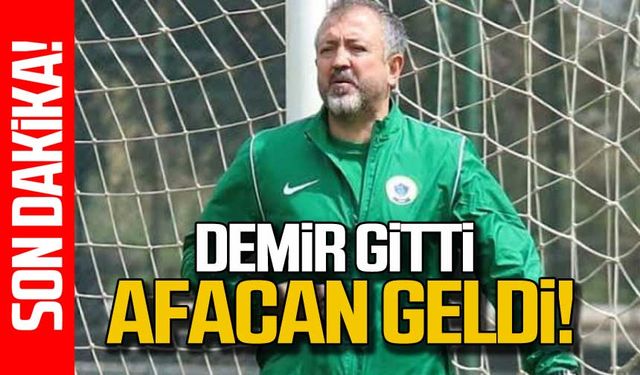 Zonguldak Kömürspor'da Demir gitti Afacan geldi!