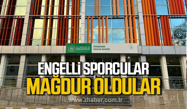 Zonguldak'ta engelli sporcular mağdur edildi