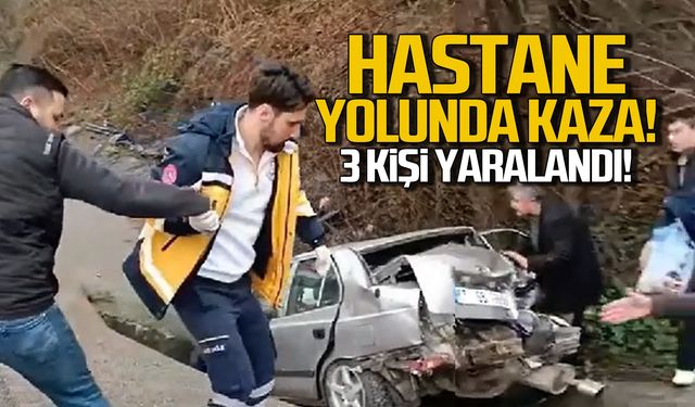 Zonguldak-Ereğli yolunda kaza! 3 kişi yaralandı!