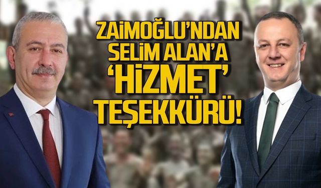 Zaimoğlu'ndan Selim Alan'a hizmet teşekkürü