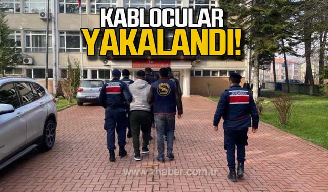 Bartın ve Kastamonuda kablo hırsızları yakalandı!