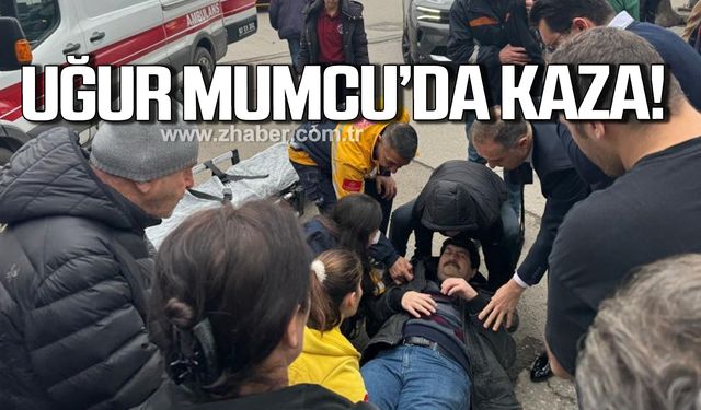 Zonguldak Uğur Mumcu kavşağında otomobil yayaya çarptı!