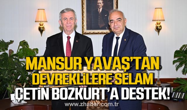 Mansur Yavaş'tan Devreklilere selam Çetin Bozkurt'a tam destek!