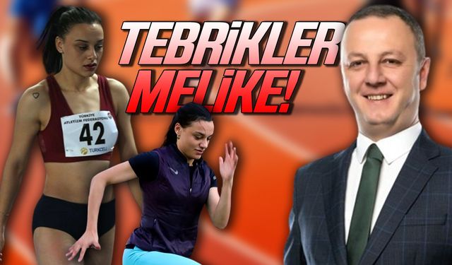 Başkan Alan, Türkiye Şampiyonu Zonguldaklı Milli Atlet Melike Malkoç'u kutladı!