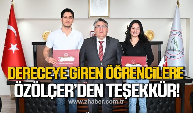 Rektör Özölçer'den Atletizm Şampiyonası’nda dereceye giren öğrencilere teşekkür!