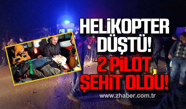 Gaziantep'te helikopter düştü! 2 pilot şehit oldu!