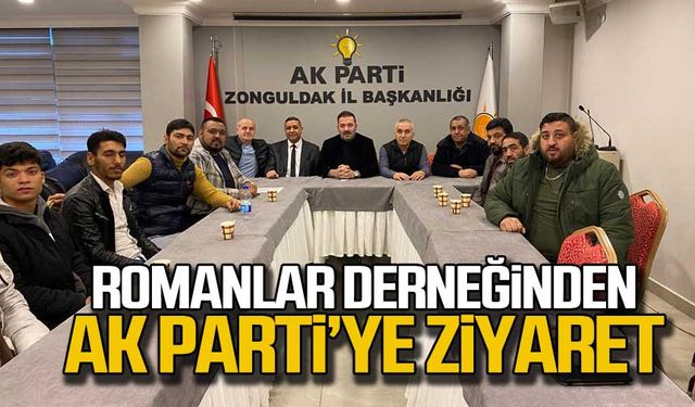 Zonguldak'ta Romanlar Derneği'nden AK Parti'ye ziyaret!