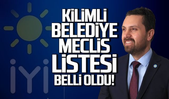 Mesut Şalvarcıoğlu'nun belediye meclis listesi belli oldu!