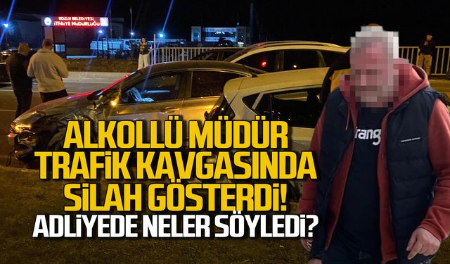 Zonguldak Alo 170 Müdürü İsmail Aslan trafik kavgasında silah gösterdi!