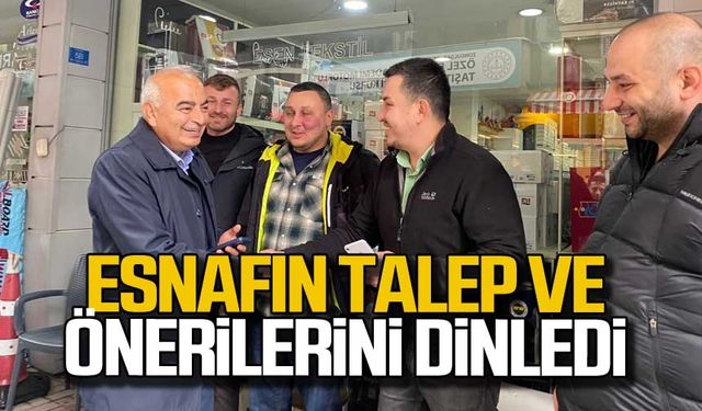 Devrek Belediye Başkanı Çetin Bozkurt, esnafla buluştu