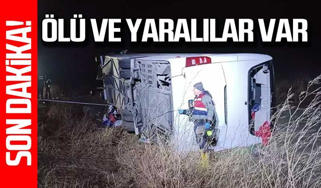 Yozgat-Kayseri yolunda kaza! 1 ölü 18 yaralı!