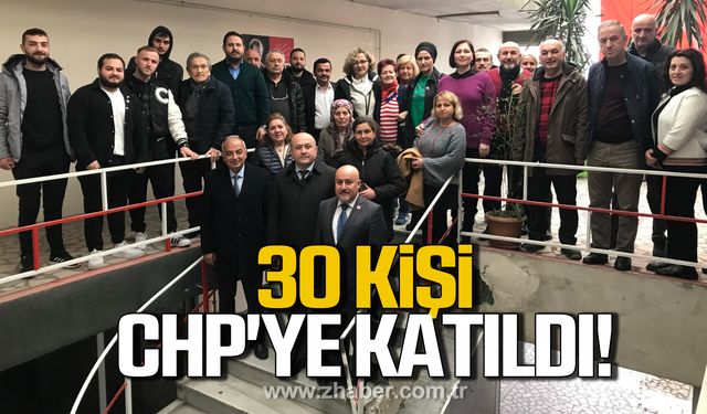 Devrek'te 30 kişi CHP'ye katıldı!