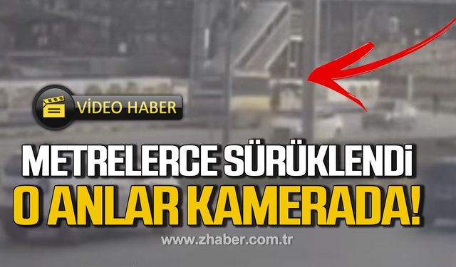 Karabük'te otomobilin çarptığı genç metrelerce havaya savruldu