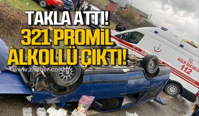 Karabük'te kaza! 321 promil alkollü çıktı!