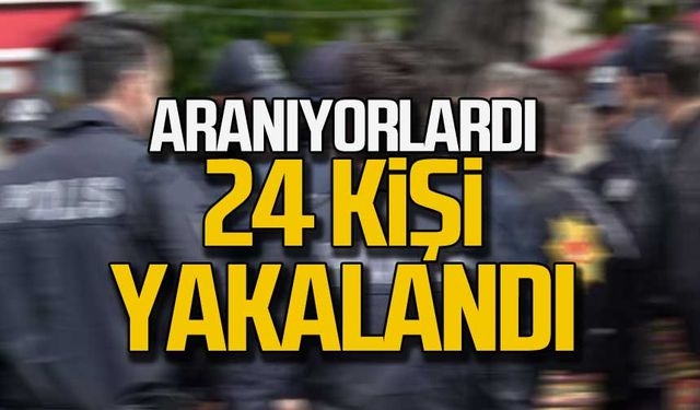Karabük’te aranan 24 kişi yakalandı