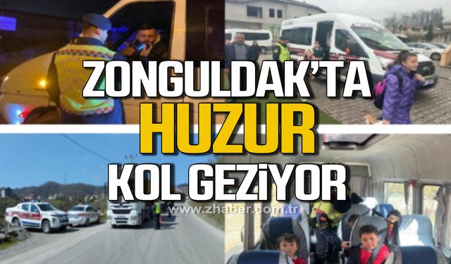 Zonguldak Valiliği haftalık asayiş uygulamasını paylaştı