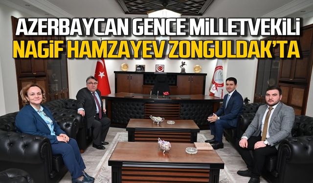 Azerbaycan Gence Milletvekili Nagif Hamzayev İsmail Hakkı Özölçer'i ziyaret etti
