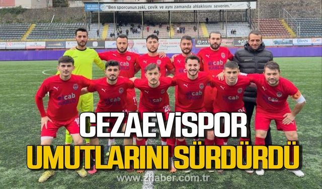 Çekişmeli gecen maçta gülen taraf Cezaevispor!