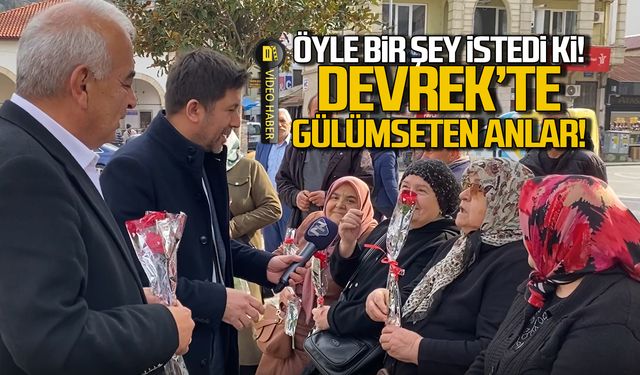 Devrek'te gülümseten anlar... Öyle bir şey istedi ki!