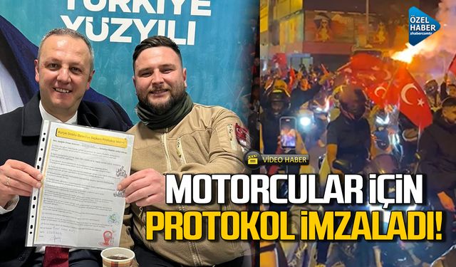 Ömer Selim Alan motorcular için protokol imzaladı!