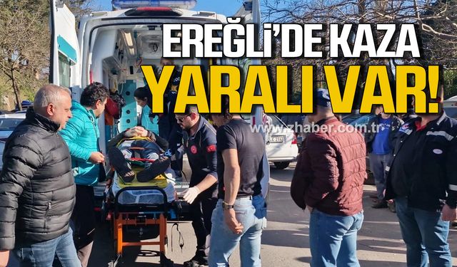 Kdz. Ereğli'de kaza! Motosiklet sürücüsü yaralandı!