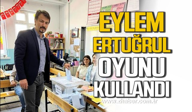 Eylem Ertuğrul yerel seçimlerde oyunu kullandı