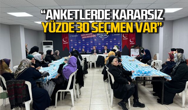 "Anketlerde kararsız yüzde 30 seçmen var"