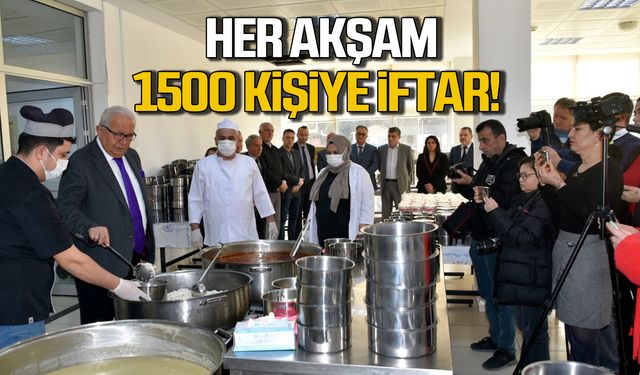 Kdz Ereğli'de her akşam 1500 kişiye iftar!